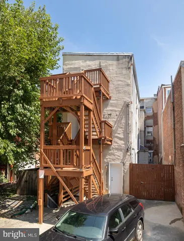 a view of a house with a balcony