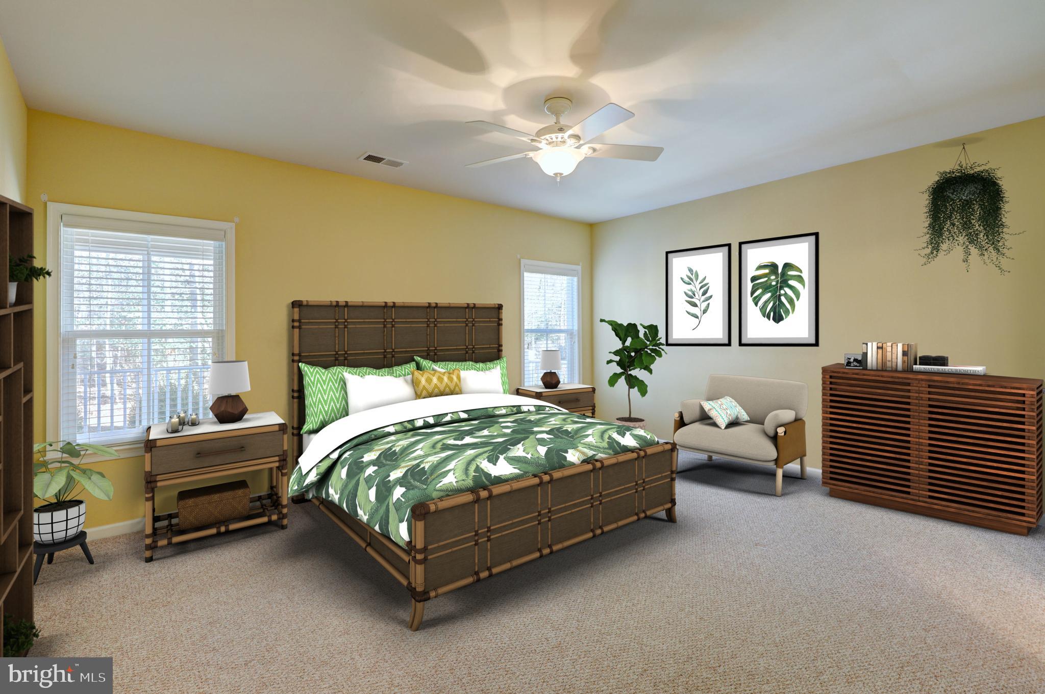 36383 Junco Road, Unit 213C Ocean View, DE 19970 - Photo 4 of 54 VIRTUAL STAGING IMAGE of 1st Floor Master Bedroom