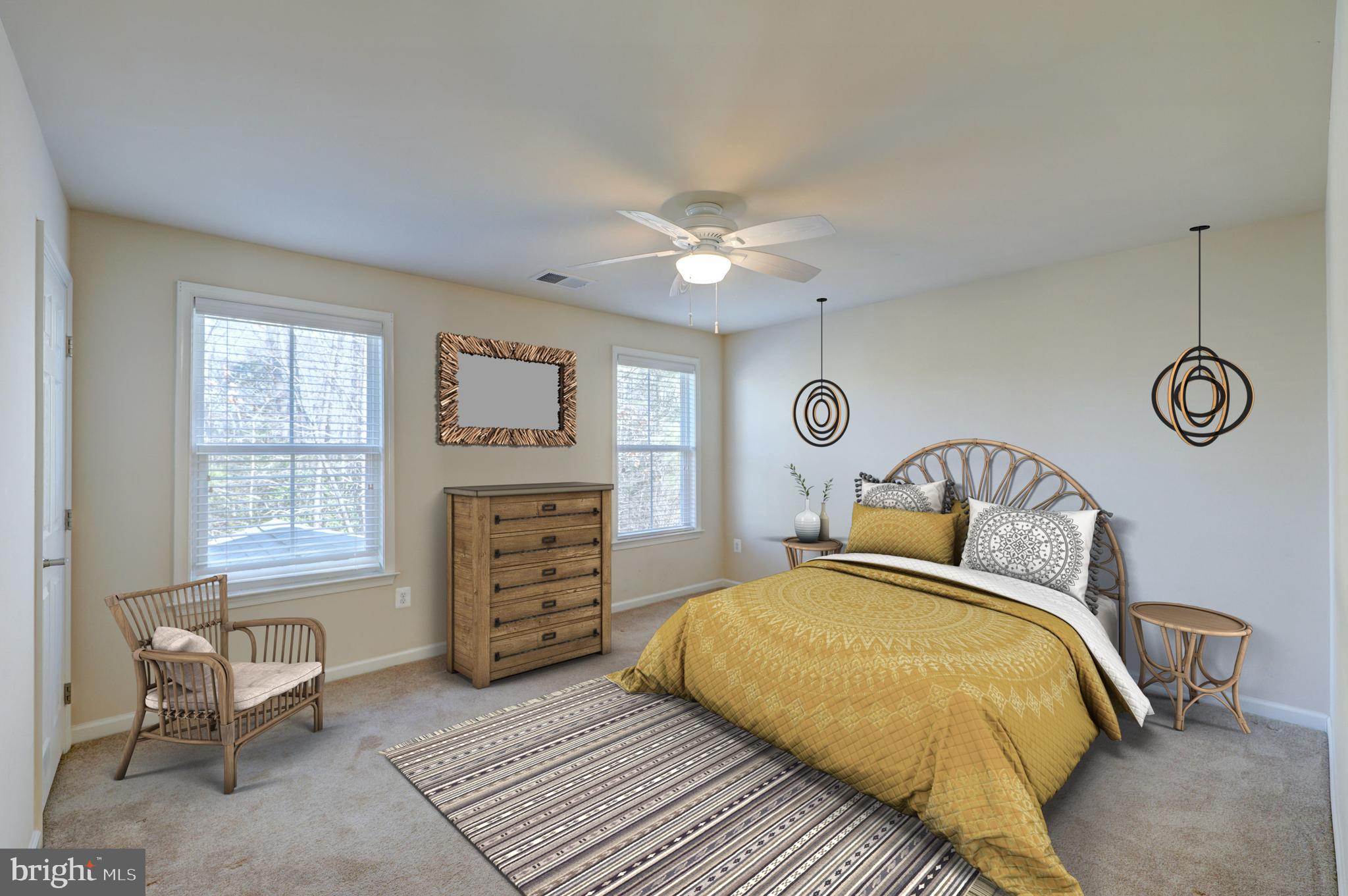 36383 Junco Road, Unit 213C Ocean View, DE 19970 - Photo 5 of 54 VIRTUAL STAGING IMAGE of an Upstairs Guest Bedroom