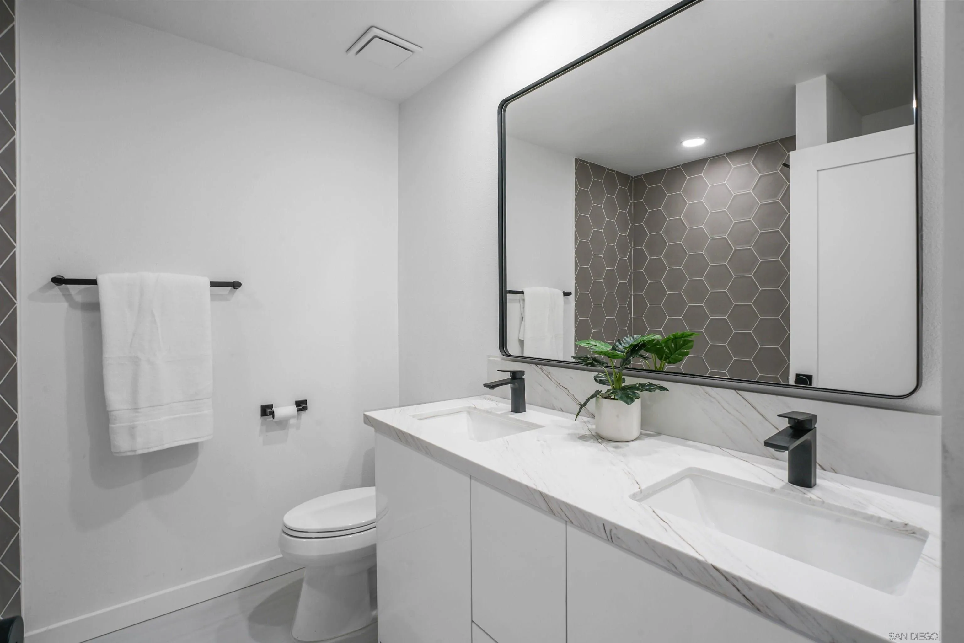 113 Solace Court Encinitas, CA 92024 - Photo 18 of 38 a bathroom with a sink and a toilet