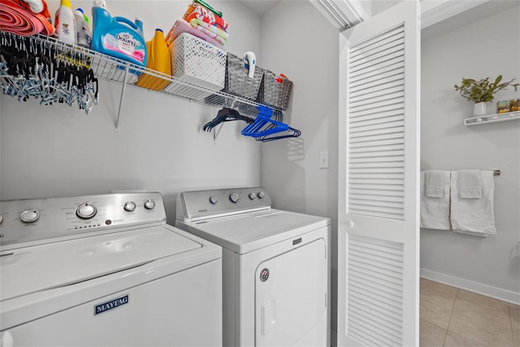 309 Helenium Drive Mars, PA 16046 - Photo 30 of 37 A second floor laundry closet is a bonus for easy laundry. Washer and dryer are included.