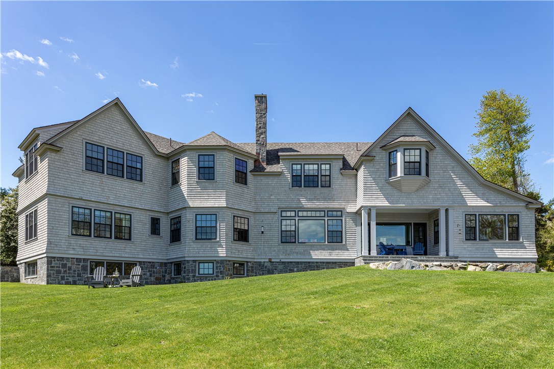 415 Poppasquash Road Bristol, RI 02809 - Photo 45 of 50 Magnificent custom shingle style home. Waterside view.