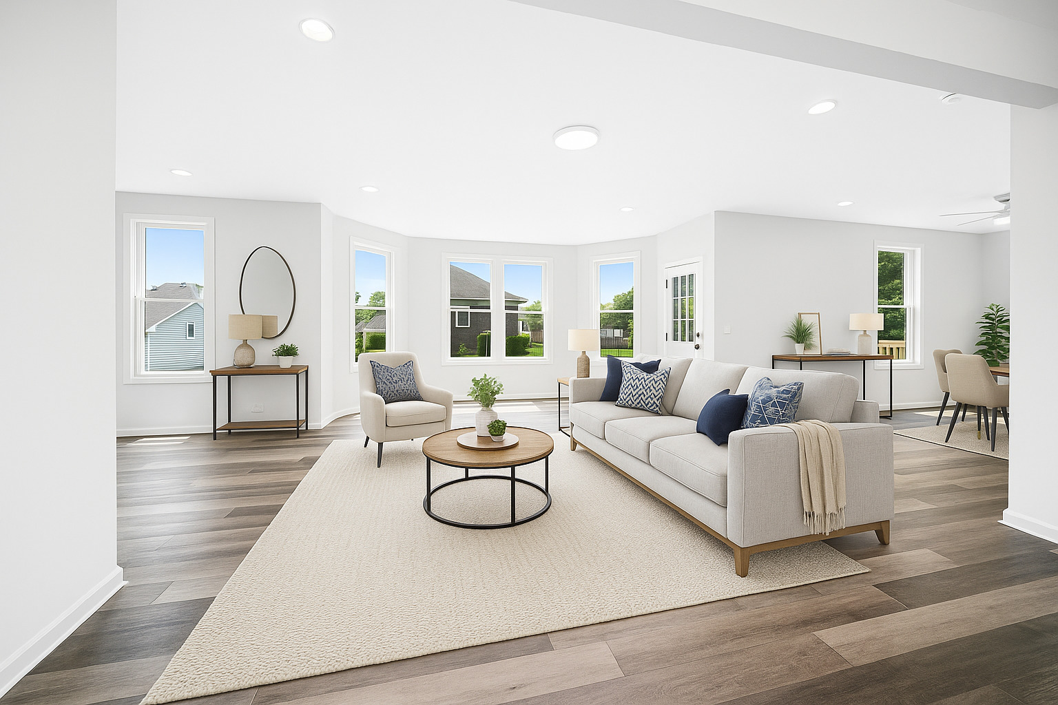 18445 Kedzie Avenue Homewood, IL 60430 - Photo 5 of 37 a living room with furniture and a wooden floor