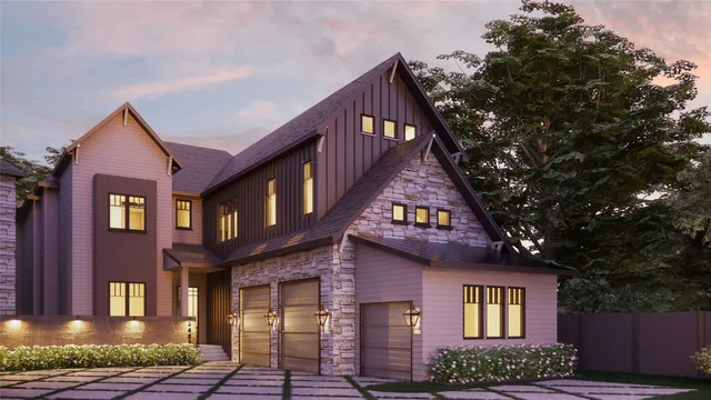 a front view of a house