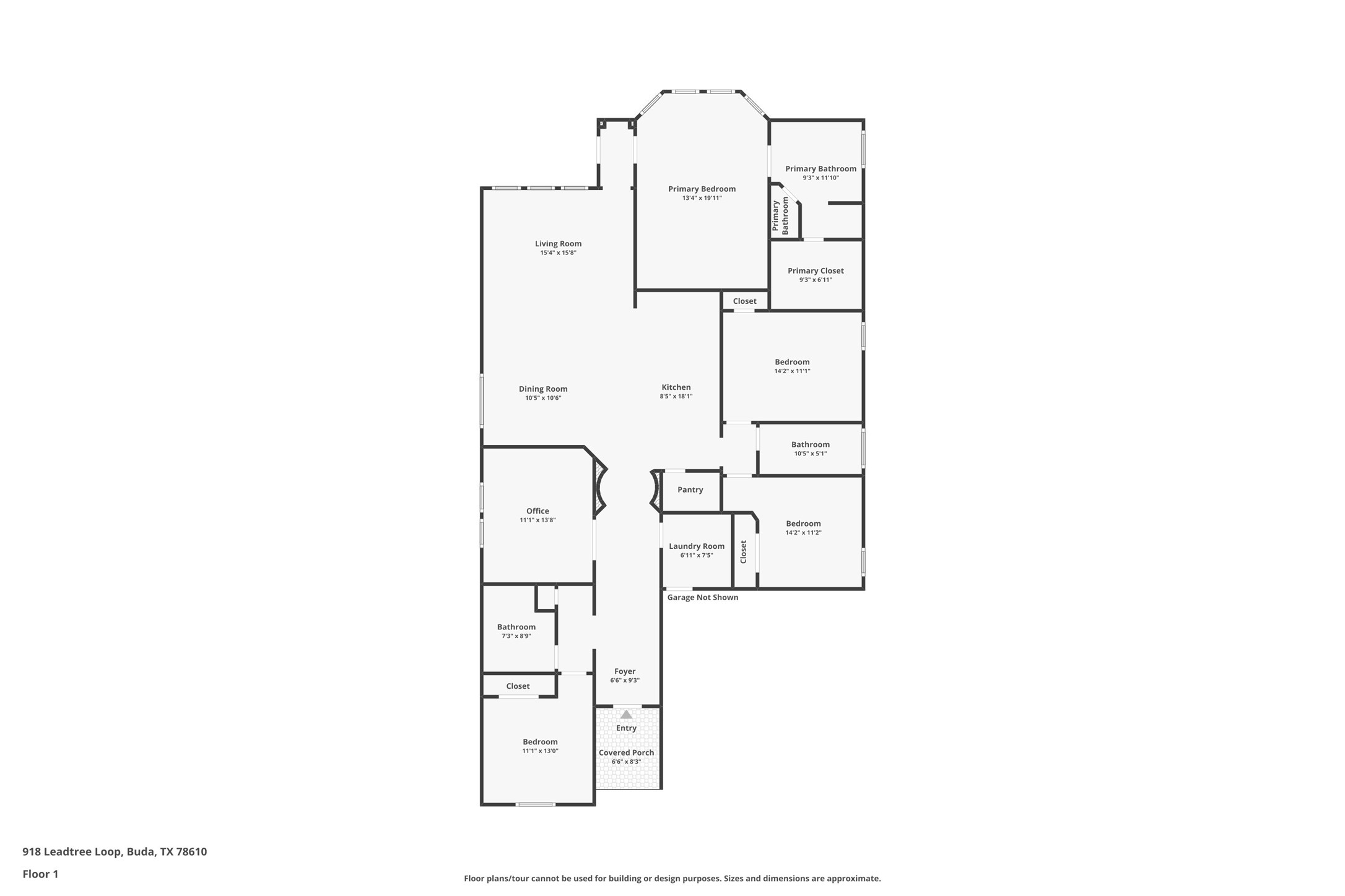 918 Leadtree Loop Buda, TX 78610 - Photo 27 of 27 View of floor plan / room layout