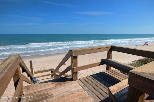 a view of a yard with palm tree