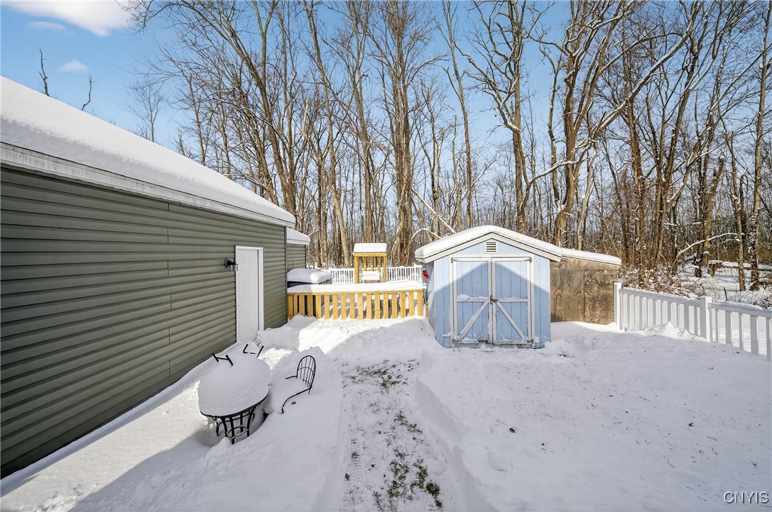 507 County Rte 12 Schroeppel, NY 13132 - Photo 34 of 50 Back yard with fenced in "doggie area" and custom