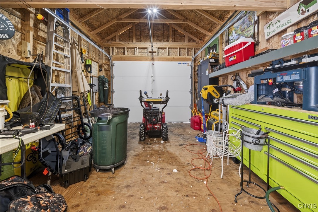 507 County Rte 12 Schroeppel, NY 13132 - Photo 37 of 50 Interior of the garage. Has heat and cooling (min