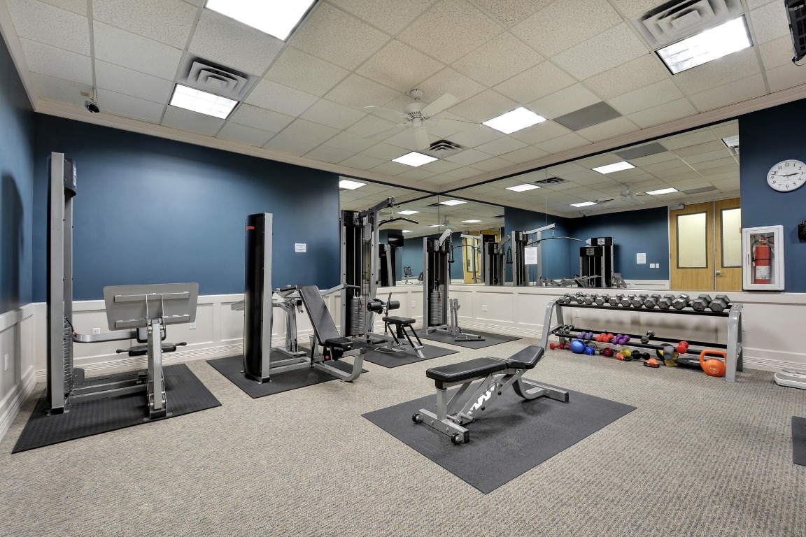 1801 Lavaca Street, Unit 7B Austin, TX 78701 - Photo 36 of 40 a view of a room with gym equipment