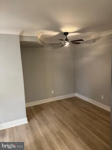 a view of room with racks on the wall