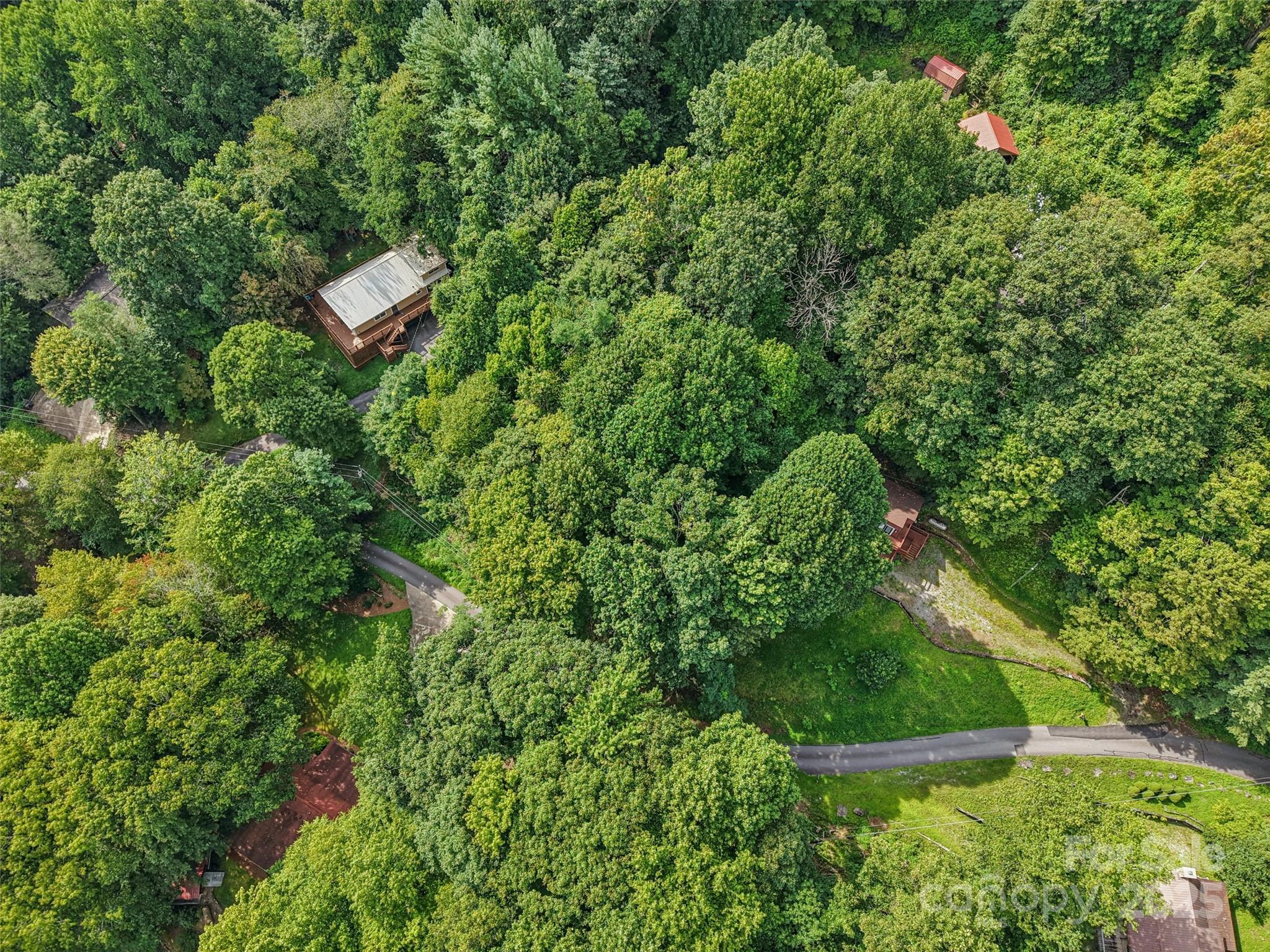 309 Nottingham Road Maggie Valley, NC 28751 - Photo 17 of 17 an aerial view of a house with a yard