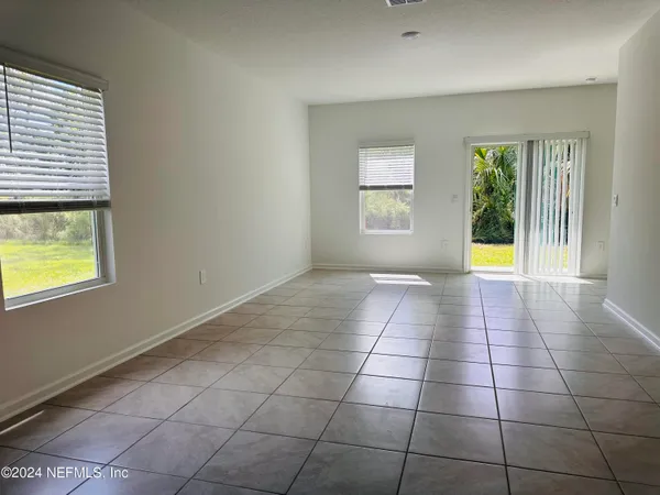 a view of an entryway with a window