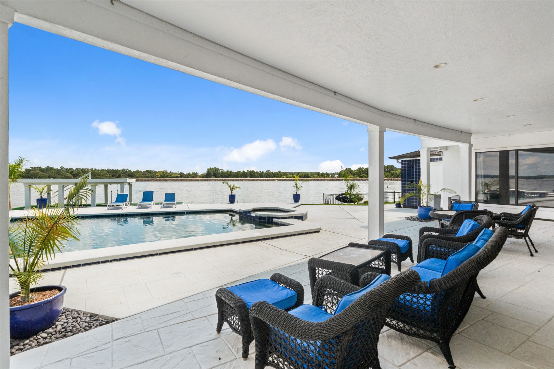 2500 Sand Shore Drive Conroe, TX 77304 - Photo 45 of 50 The covered patio downstairs is very roomy.