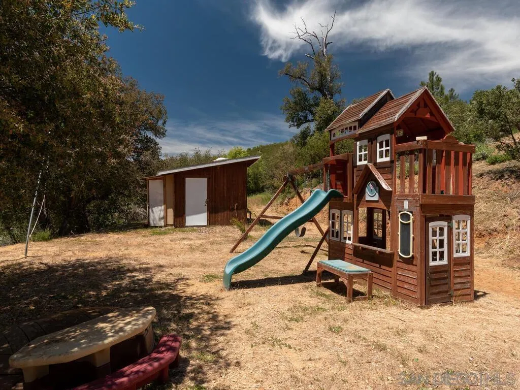 6050 Engineers Road Julian, CA 92036 - Photo 18 of 64 front view of house with wooden stairs