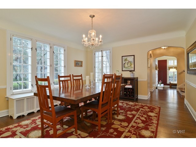 3025 Normandy Place Evanston, IL 60201 - Photo 7 of 24 a view of a dining room with furniture window and wooden floor