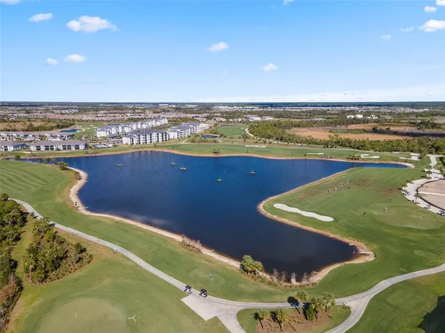 an aerial view of a city