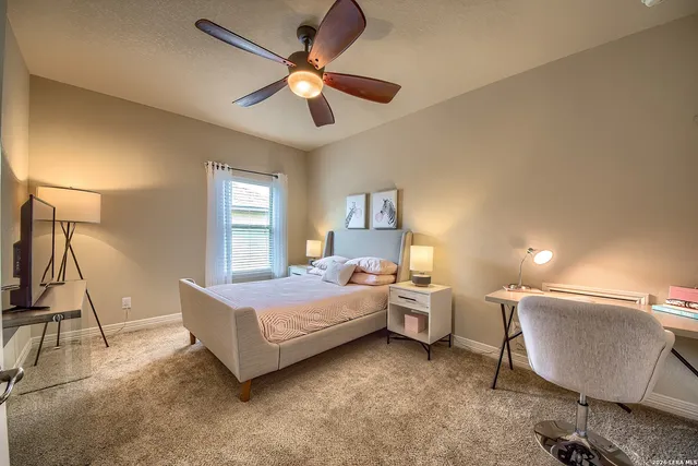 a view of balcony with furniture