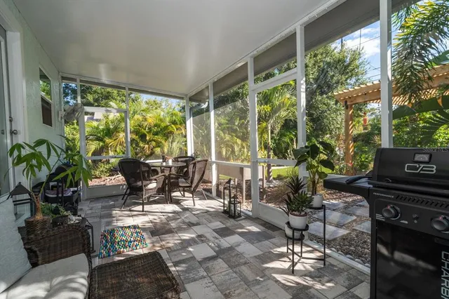 a living room filled with furniture