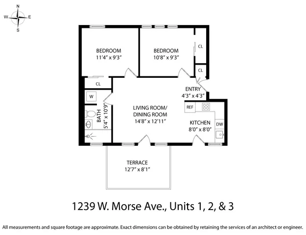 $2,147 | 1239 West Morse Avenue, Unit 2, Chicago, IL 60626