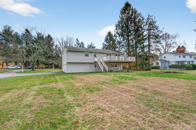 a big yard with lots of green space and palm trees