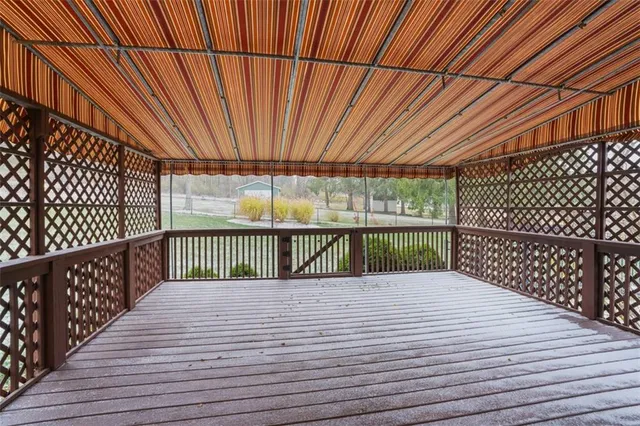 a view of deck and a patio