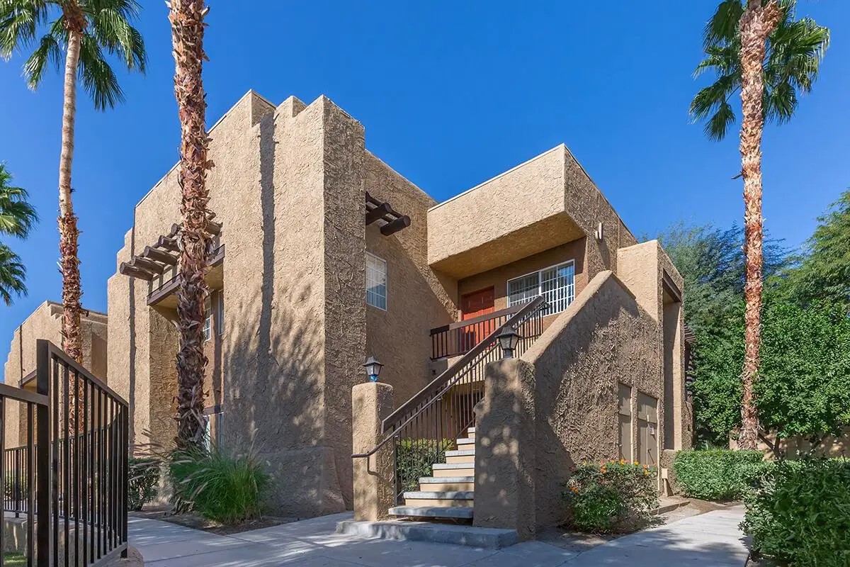 392 East Stevens Road Palm Springs, CA 92262 - Photo 3 of 10 a view of a house with a yard