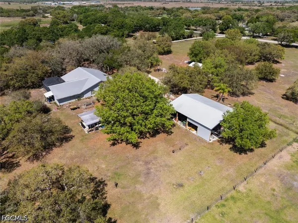 a view of a yard with a pathway