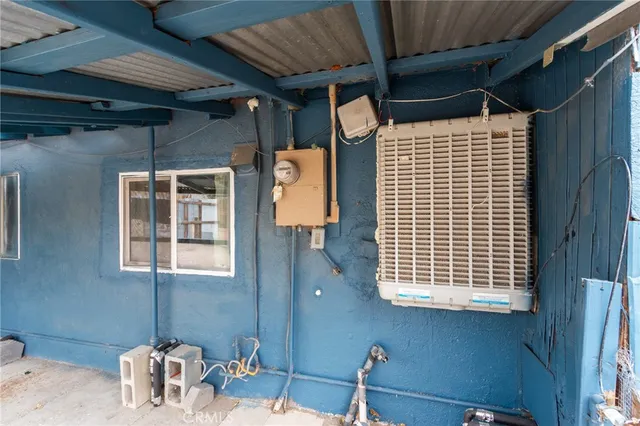 a view of a terrace with a snow