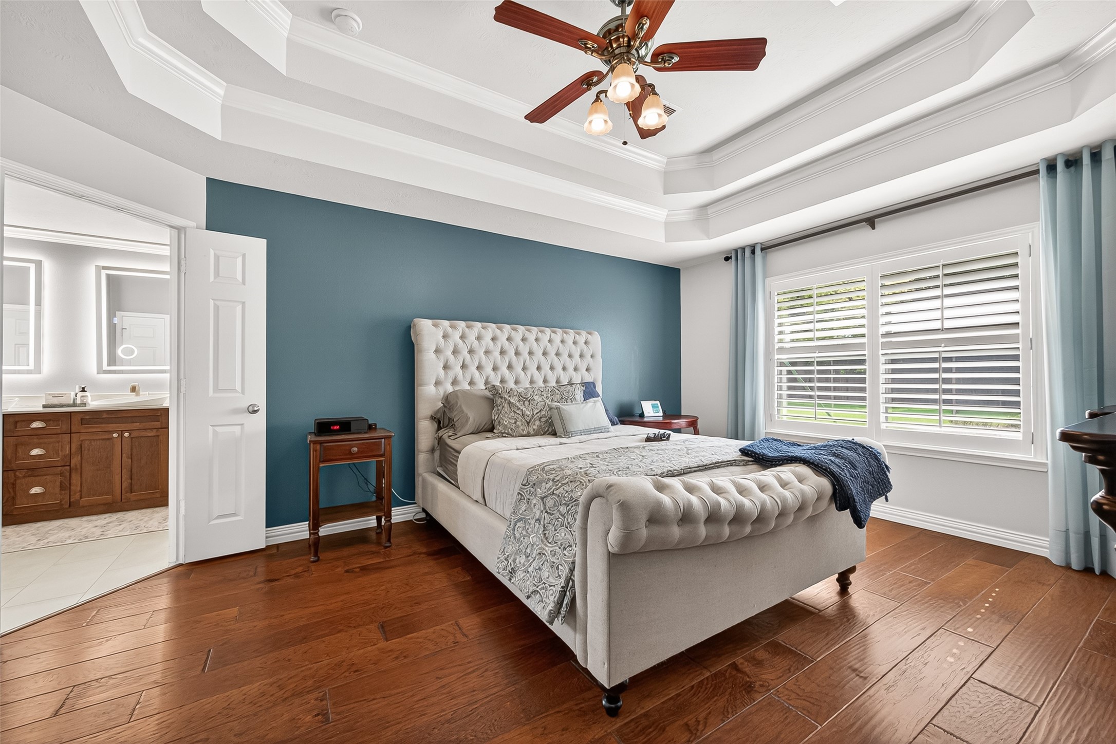 3326 River Bend Drive Rosenberg, TX 77471 - Photo 15 of 29 Primary Bedroom- charming in style and color for the relaxing end of your day.