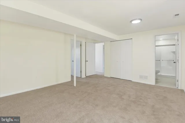 a view of an empty room