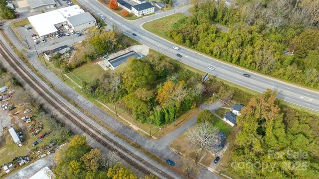 a view of a garden from a balcony