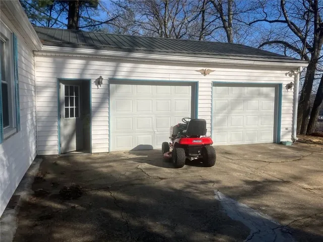 a car parked in front of a building