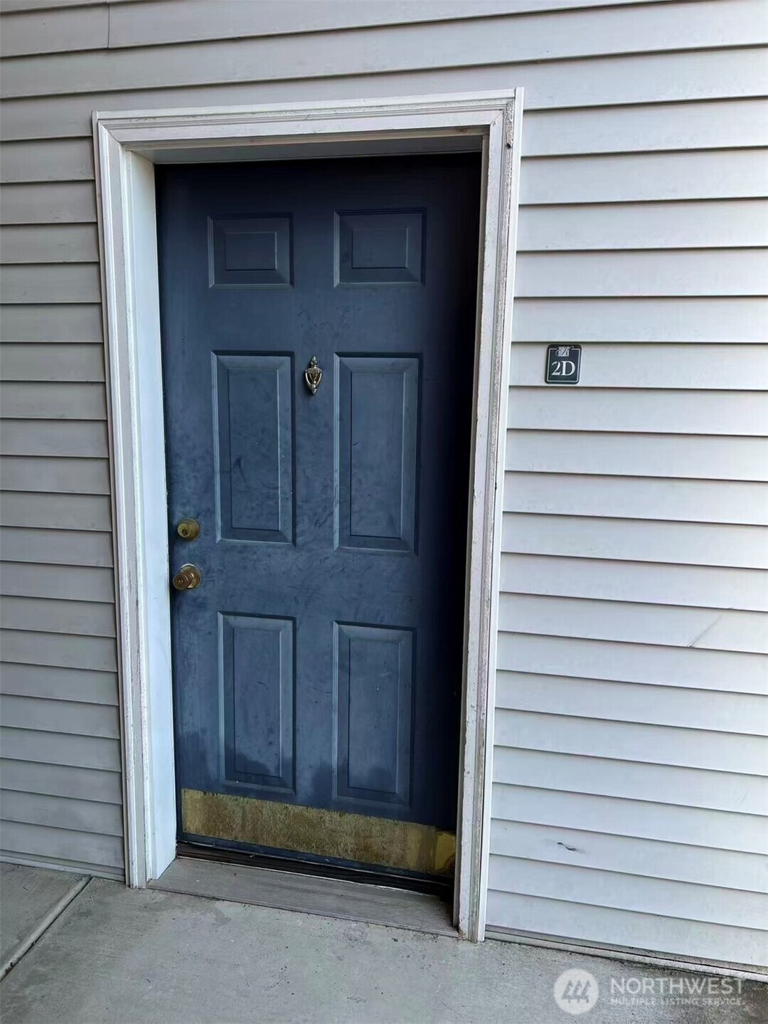 a view of front door