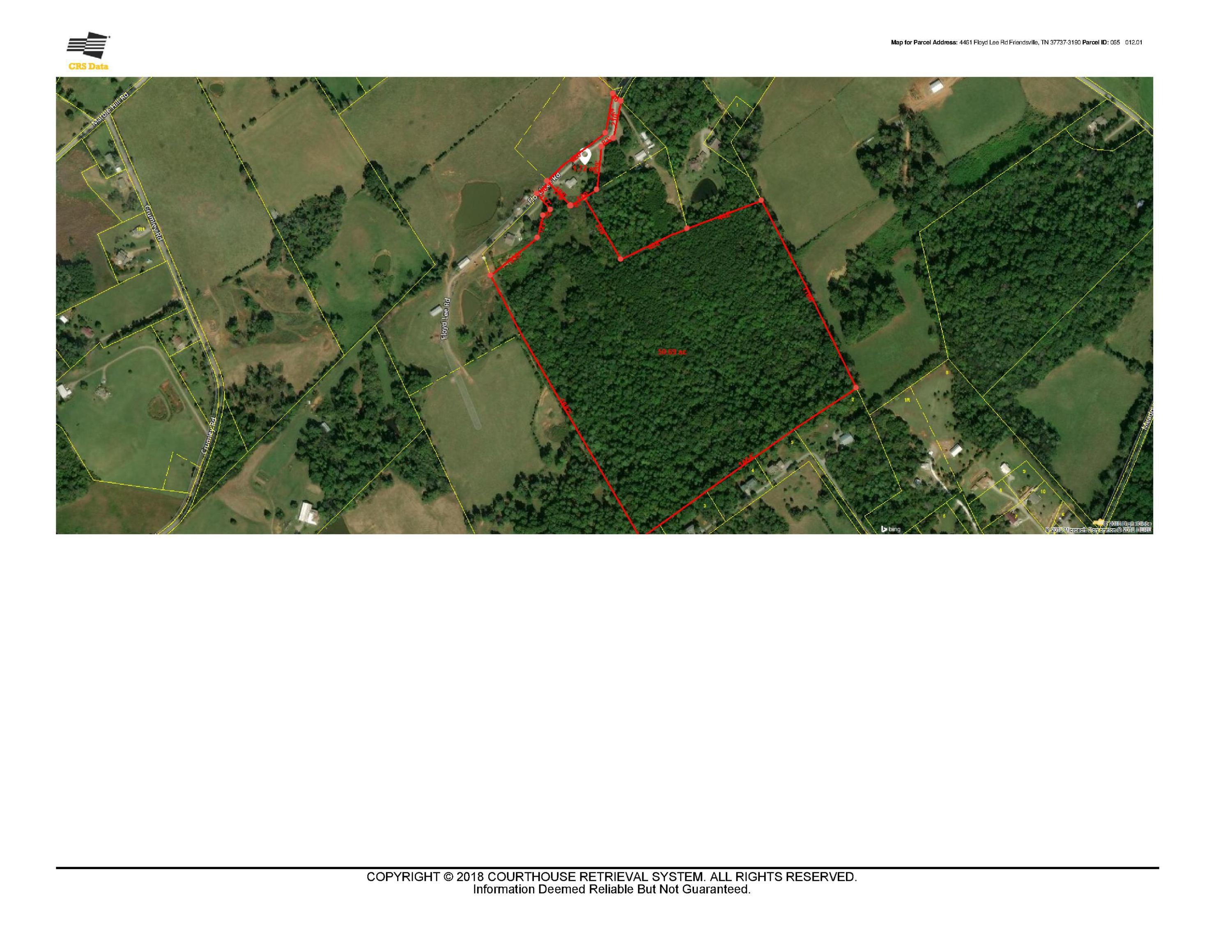 4461 Floyd Lee Road Friendsville, TN 37737 - Photo 6 of 35 CRS Data - Property Map for 4461 Floyd L
