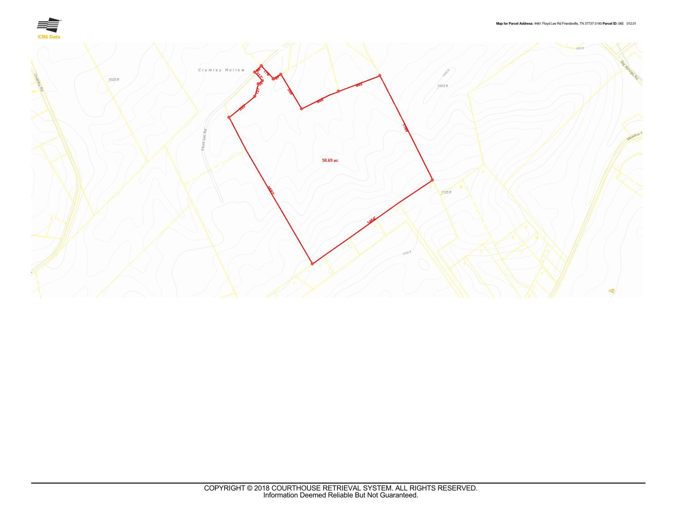 4461 Floyd Lee Road Friendsville, TN 37737 - Photo 8 of 35 CRS Data - Property Map for 4461 Floyd L