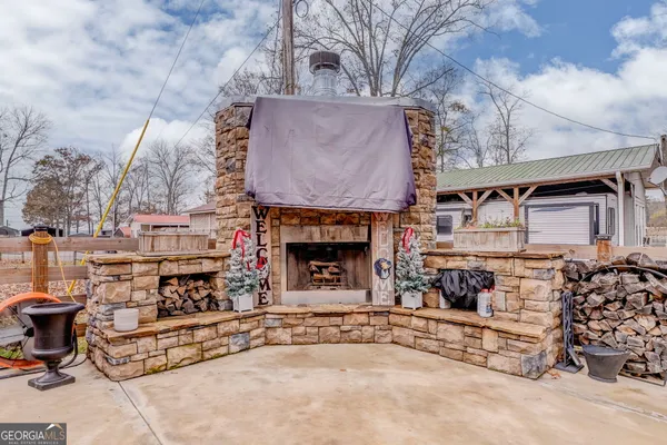 a view of a ocean with a nearby beach