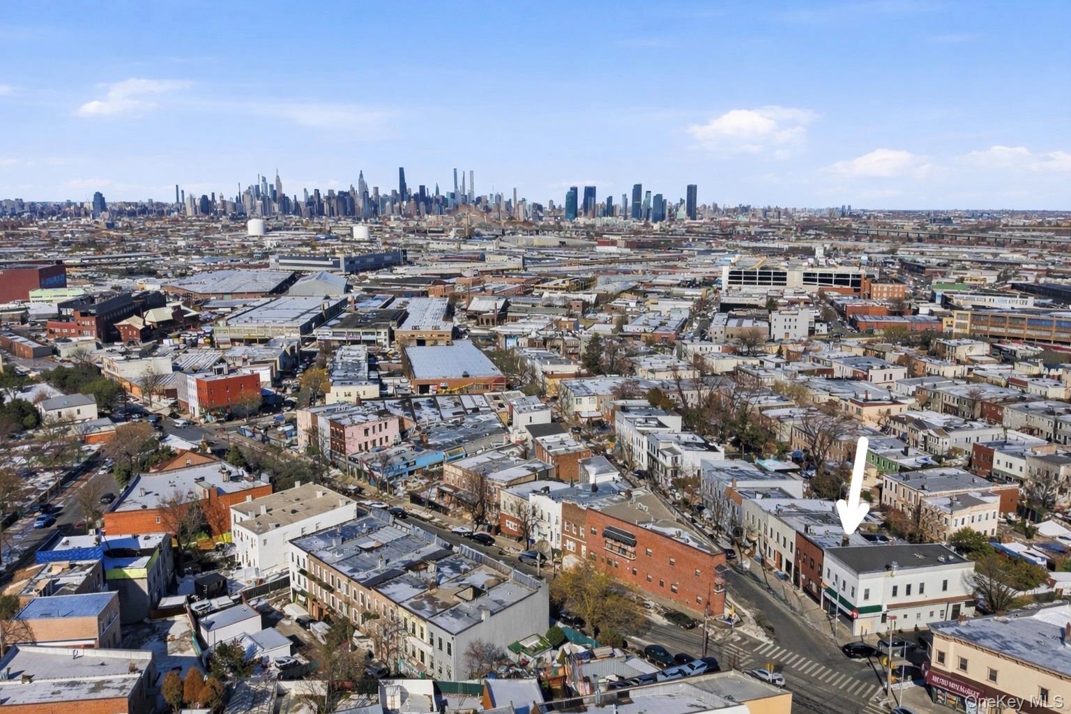 60-89 54th Street Queens, NY 11378 - Photo 2 of 22 Aerial View showing proximity to Manhattan.