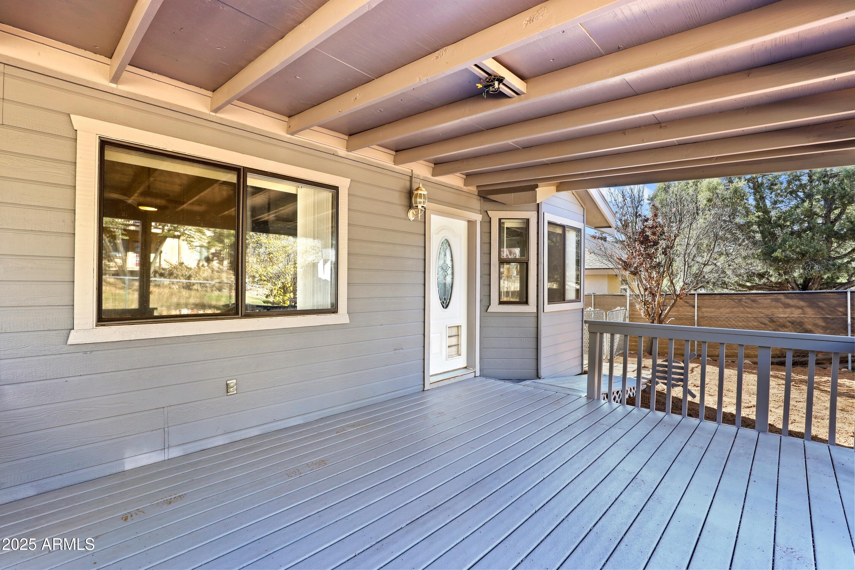 700 West Longhorn Road Payson, AZ 85541 - Photo 19 of 29 a view of a porch with wooden floor and outdoor space