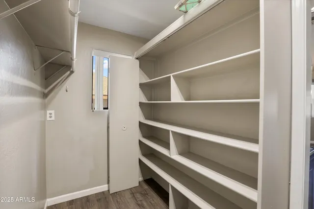 a view of walk in closet