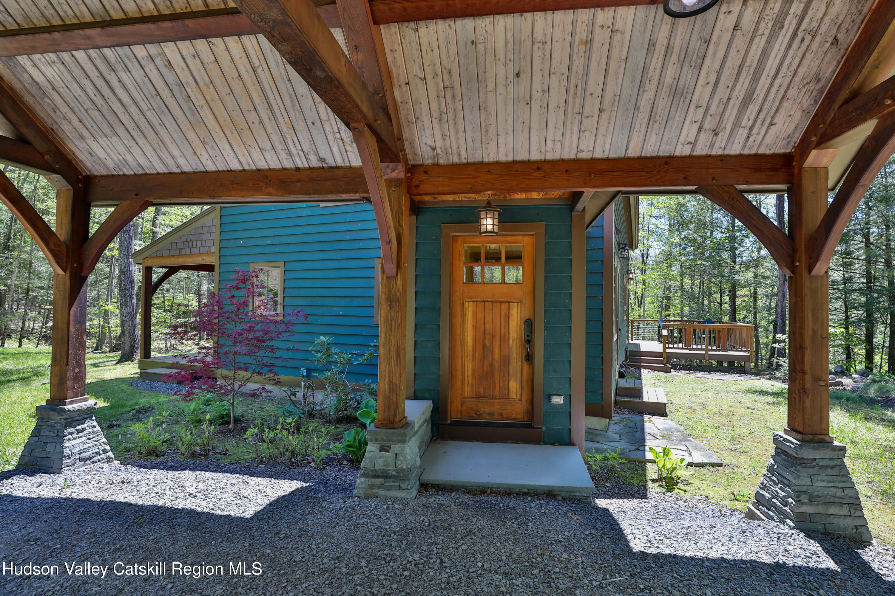 29 Fichtner Road Phoenicia, NY 12464 - Photo 13 of 64 a front view of a house with garden