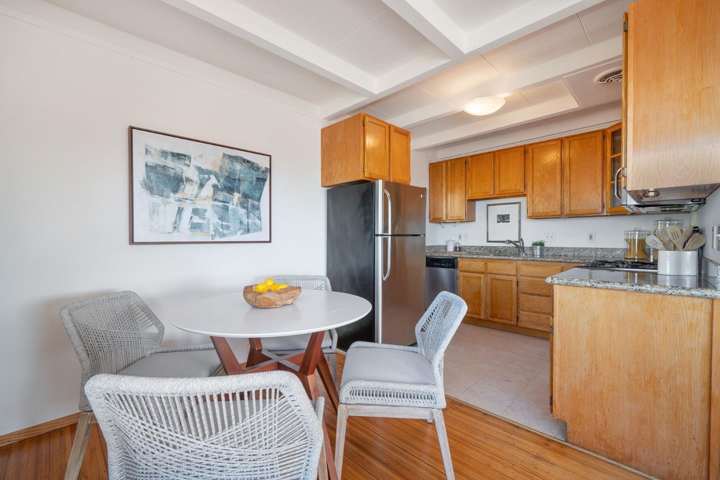559 Manor Drive Pacifica, CA 94044 - Photo 12 of 38 a living room with furniture and kitchen view