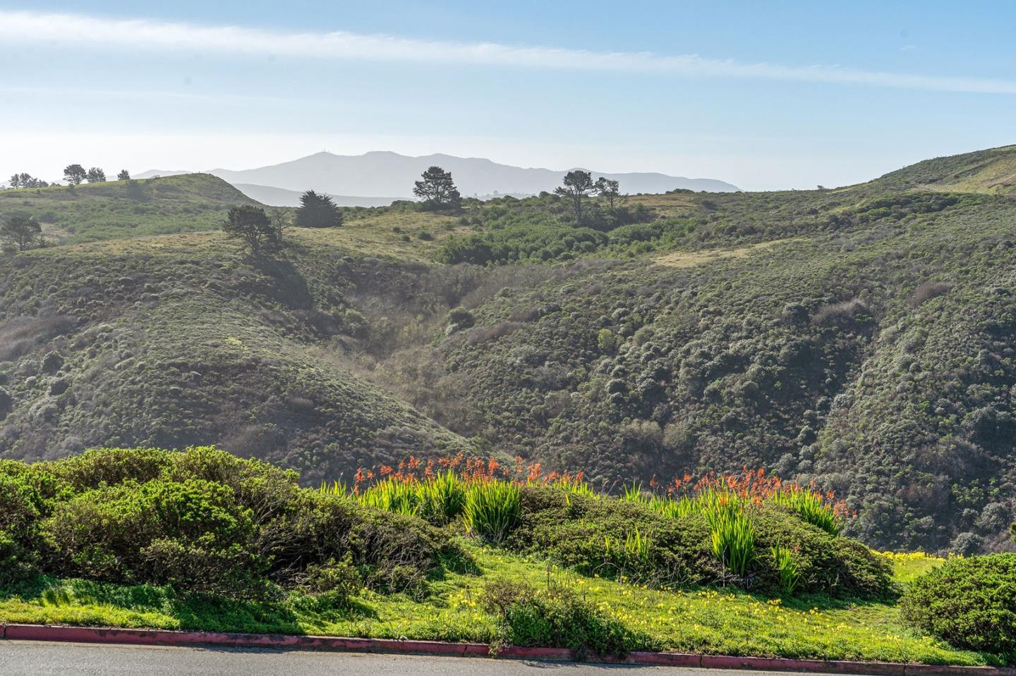 559 Manor Drive Pacifica, CA 94044 - Photo 38 of 38 a view of a field with a mountain in the background