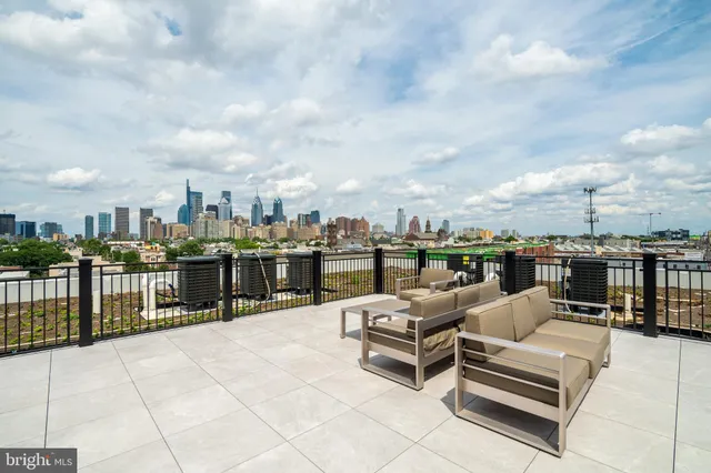 a terrace view with seating space
