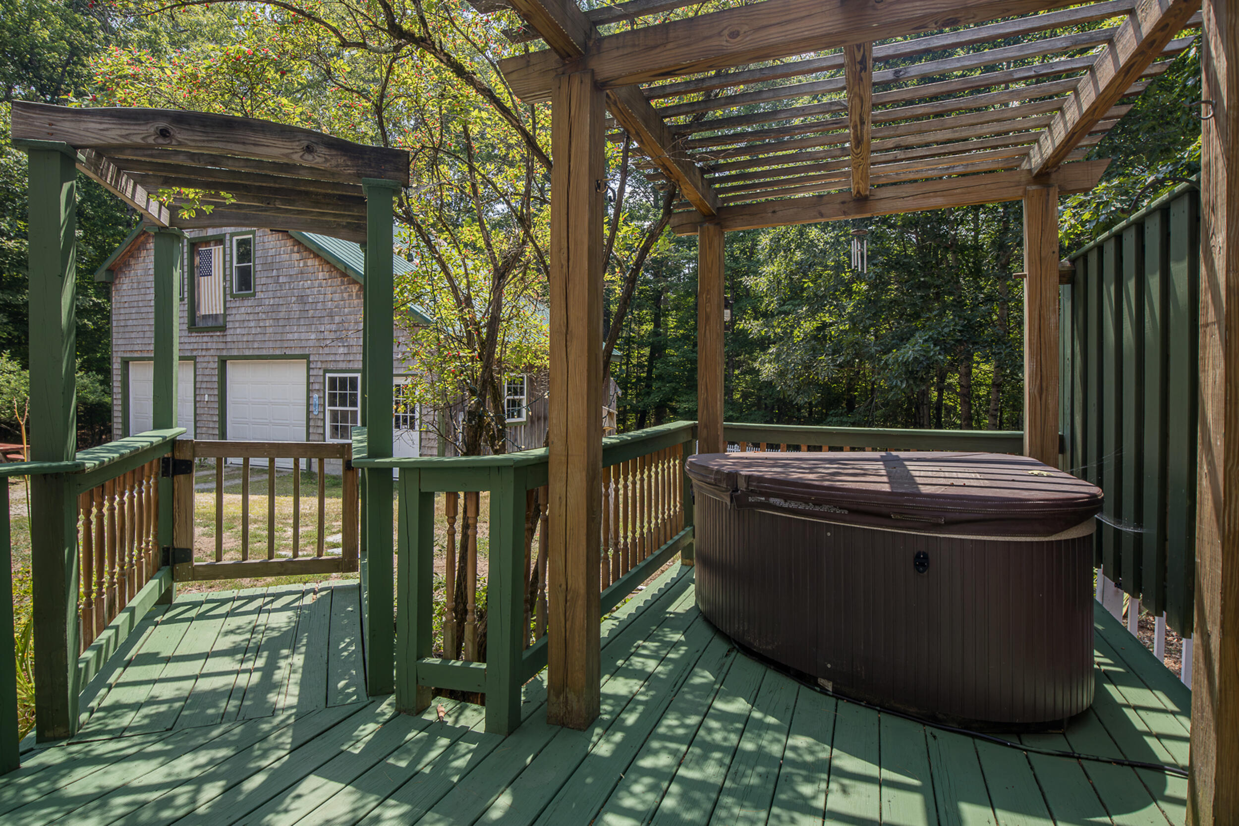 68 Old Portland Road Waterboro, ME 04061 - Photo 23 of 31 68 OPR rear and hot tub