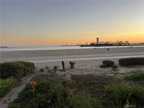 a view of an ocean and beach