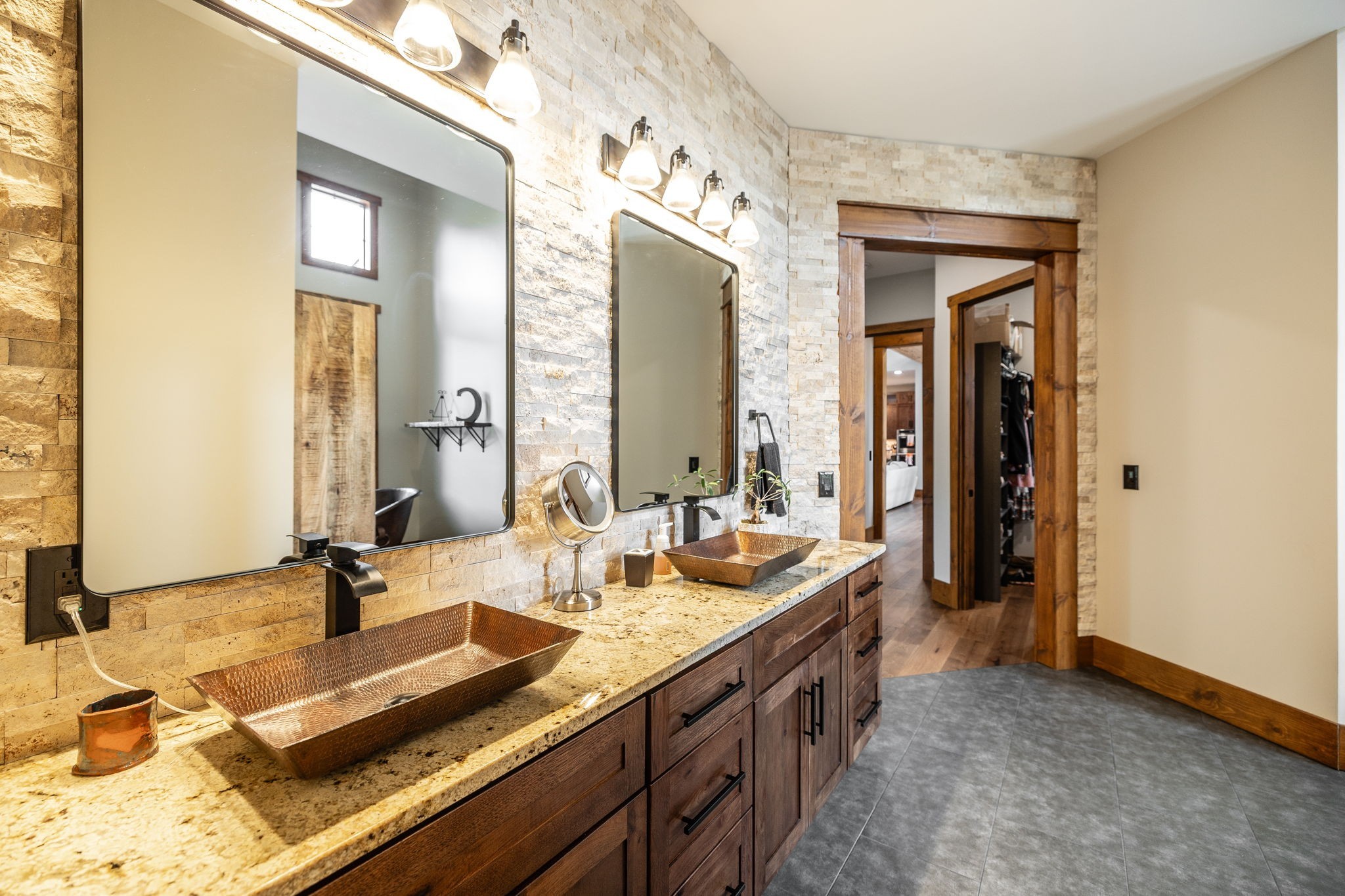 324 Lakeview Road Gallatin, TN 37066 - Photo 56 of 92 a bathroom with double vanity sinks and a mirror