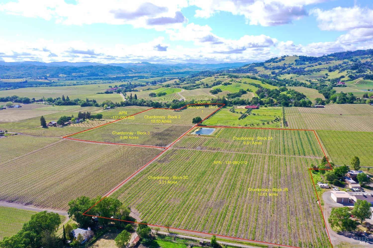 an aerial view of a houses