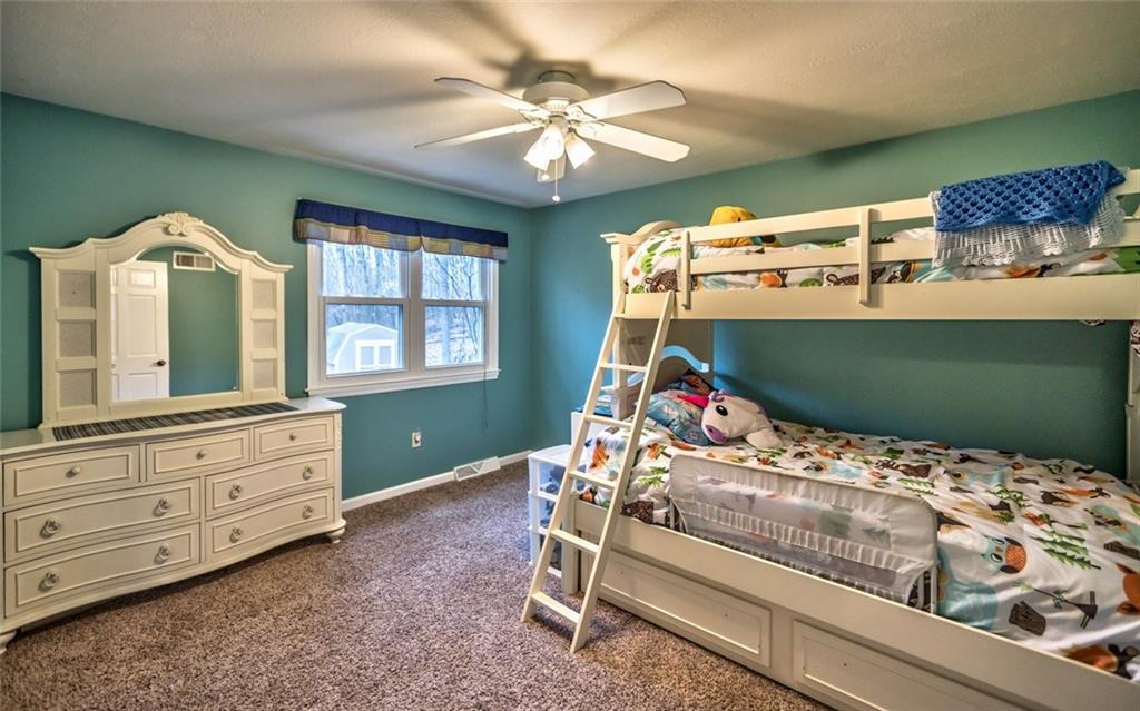 745 Spang Road Baden, PA 15005 - Photo 20 of 25 Bedroom - Ceiling Fan, New Double Window with Private Views
