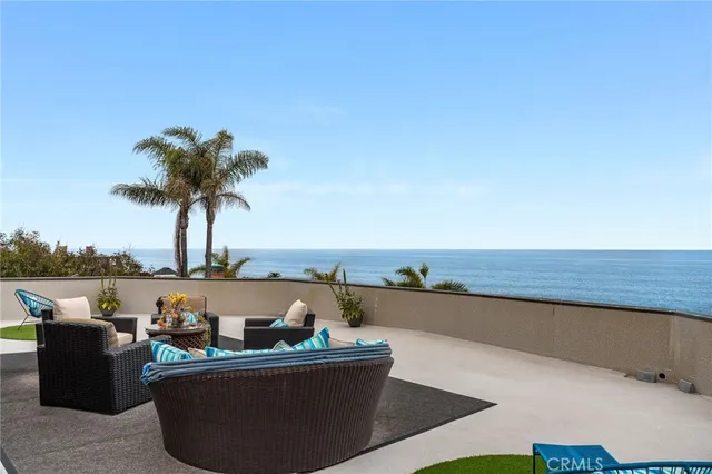 a view of a table and chairs in patio