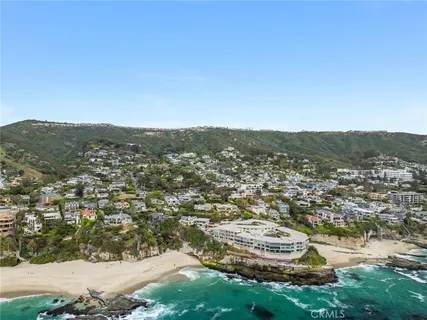 a view of an ocean and beach